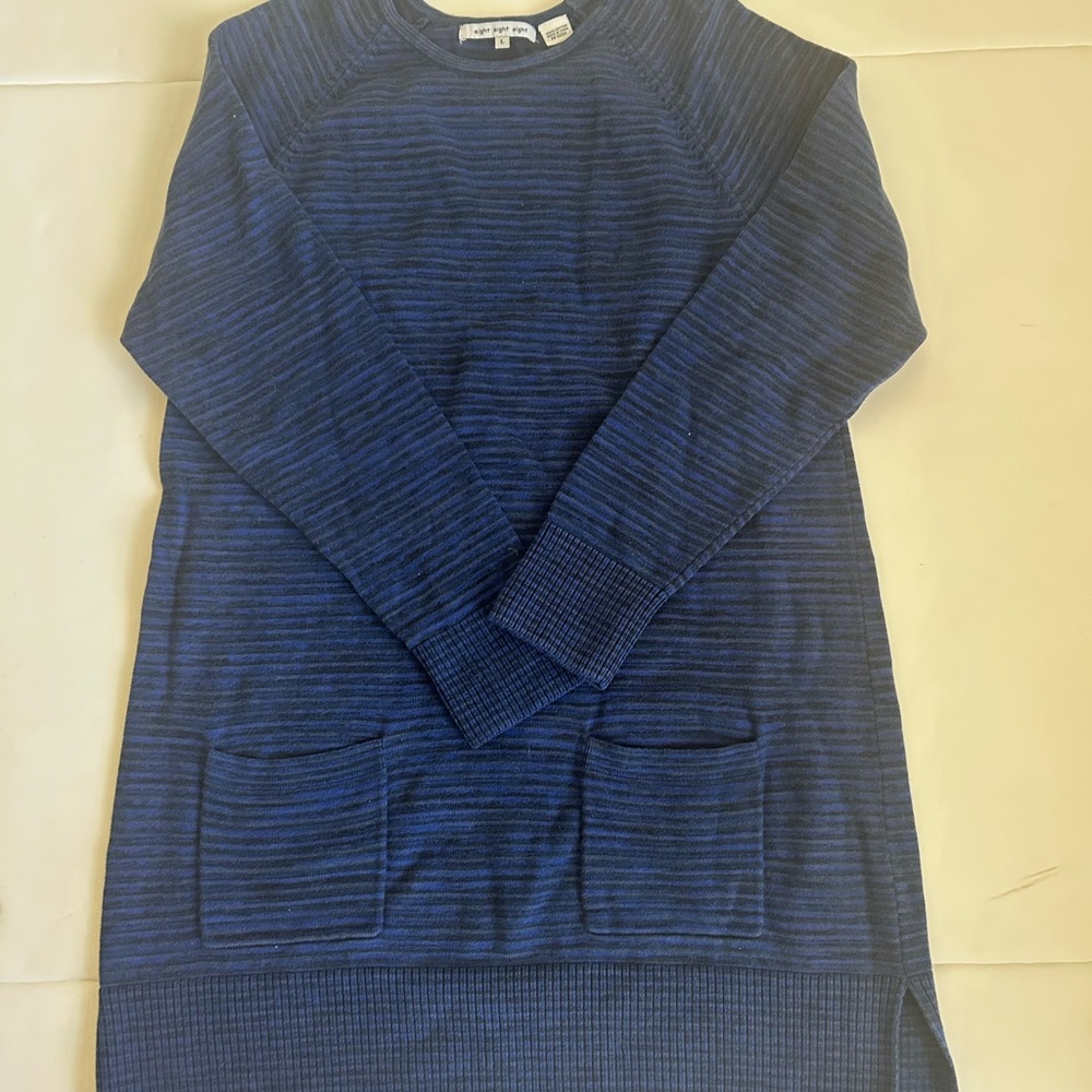 Eight Eight Eight Navy Striped Dress